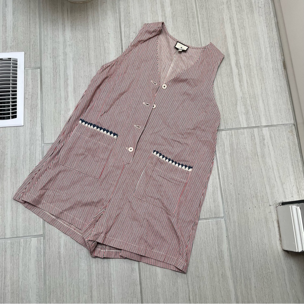 Tuckernuck Red, Navy & Cream Striped Top